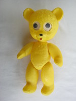 Retro dmsz plastic toy figure teddy bear with moving eyes larger size