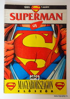 1990  /  SUPERMAN  /  Születésnapra :-) Eredeti, régi ÚJSÁG Ssz.:  25071