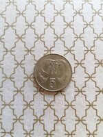 Ciprus ciprusi pénzérme - 5 cent 1992 - külföldi fémpénz érme pénz valuta