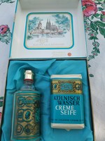 Retro 4711 cologne water bottle and soap for sale in their own gift box with silk lining!