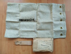 Máv Kecskemét 1. Railway bag with inscription and envelope with label of station master