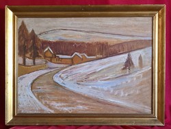 Anna Forintos (1937 - 2021): winter landscape