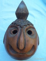 Nagyméretű figurális persely - 23 cm , hibátlan indián fej ábrázolással- dekoratív , jópofa darab