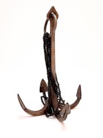 Old anchor, iron cat, 15 cm