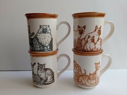 English Biltons kitty mugs 4 in one