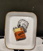 Shell közeläipari rt 1930-40 advertisement ashtray in Herend in perfect condition