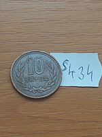 Japan 10 yen 2002 (14) 125 th emperor akihito bronze s434