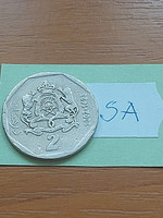Morocco morocco 2 dinar dirham 2002 1423 vi. Mohammed, copper-nickel sa