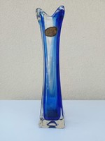 Lux Glass kék üvegváza