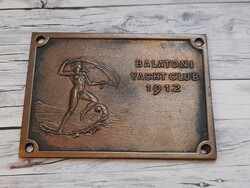 Balaton yacht club 1912 plaque