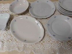 Zsolnay, blue floral, tableware, incomplete
