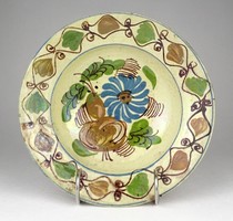 1N276 old Szilágyság flower-patterned earthenware plate