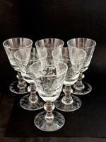 Crystal short drinking glasses 6 in one