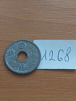 Japan 10 sen 19 (1944) tin-zinc 1268.