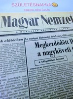 1973 október 2  /  Magyar Nemzet  /  Születésnapra :-) Eredeti, régi ÚJSÁG Ssz.:  25381