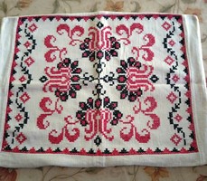 Cross-stitch needlework, decorative pillow cover for sale / /