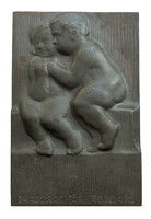 Bánszky Sándor (1888-1918): Le premier baiser /Az első csók/ kisplasztika