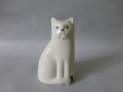 Extrém ritka skót porcelán art deco cica,macska