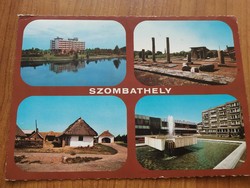 Szombathely, divided postcard, 1980