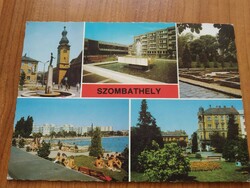 Szombathely, divided postcard, 1980