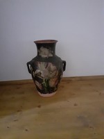 Hand painted giant jug floor vase