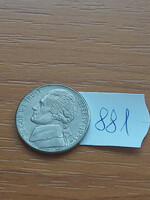 Usa 5 cents 1993 p, jefferson 881.