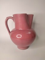 Antique pink Zsolnay jug
