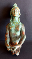 Huge art nouveau empire female bronze figurative furniture ornament is negotiable