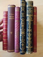 6 antique volumes for sale together at the price of HUF 500/piece