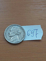Usa 5 cents 1987 p, jefferson 697.