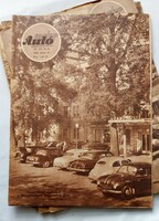 Ritka! Auto-Motor magazin 1956. július 15. + 8 db 1955-ös magazin