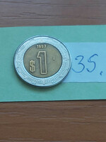 Mexico mexico 1 peso 1997 mo, bimetal 35.