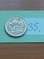 Australia 5 cents 1995 short-beaked anteater 35.