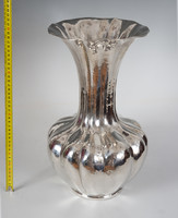 Ezüst nagy méretű art deco váza