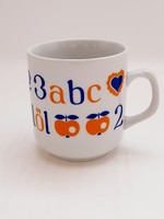 Alföldi  porcelán ABC gyerekbögre