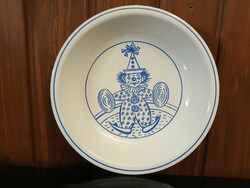 Granite clown pattern children's plate