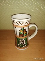 Corundum ceramic jug marked Józsa János 1978 (20 / d)