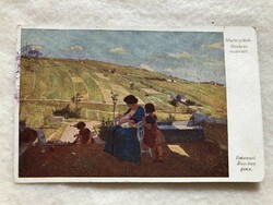 Antik, régi romantikus képeslap - 1916                            -6.