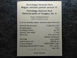 Hortobágy National Park .925 Silver HUF 15,000 2023 certificate (id78044)