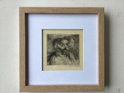 Endre Szász (1926-2003), rarer, signed etching, in a new modern frame.