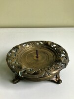 Copper table candle holder - approx. 40 DKK
