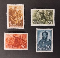 1944. Lajos Kossuth ** * postage clean and folded item row (break)
