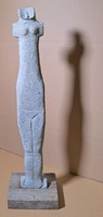Nagy Sándor hatalmas idol szobra, 71 cm magas kőfaragás