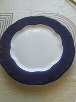 Porcelain plate with cobalt blue pattern for sale!