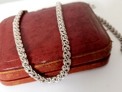 Silver necklace, (rose chain)