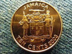 Jamaica II. Erzsébet (1952-) 10 cent 2003 UNC FORGALMI SORBÓL (id70010)