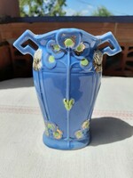 Antique art nouveau porcelain violet vase