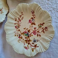 Antique earthenware ludwig wessel bonn cake plates, trays