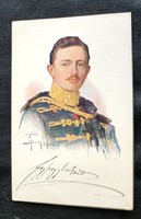 Arc. Károly, the last crowned king of Hungary, Habsburg, 1916, original photo sheet image