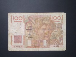 Franciaország 100 Francs 1953 F-